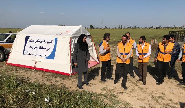 رییس سازمان دامپزشکی کشور از مناطق سیل زده خوزستان بازدید کرد