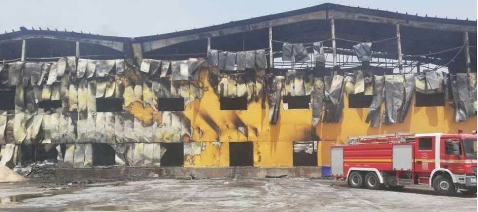 خسارت ۱۰۰میلیون‌دلاری آتش سوزی به کارخانه «کاله» در عراق