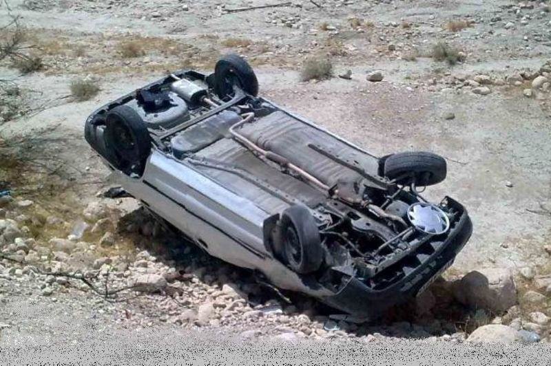 واژگونی خودرو سمند در جاده قدیم اهواز – خرمشهر