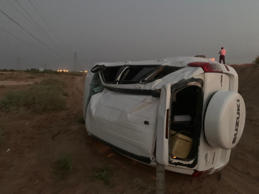 واژگونی خودرو مدیر کل منابع طبیعی خوزستان
