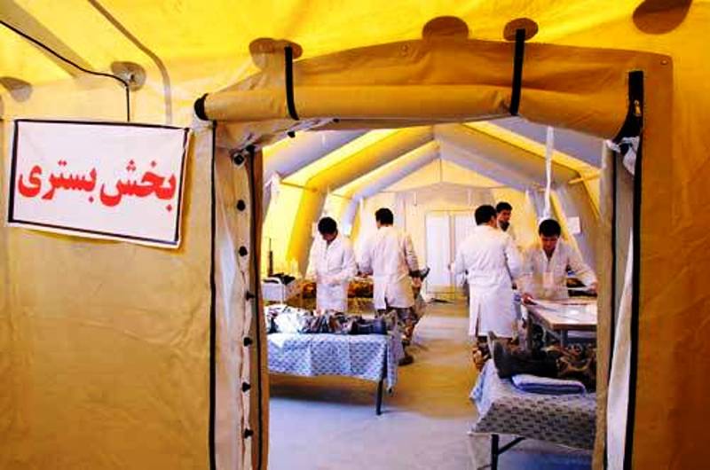 مراجعه ۲۱۰۰۰نفر به بیمارستان صحرایی در مرز شلمچه