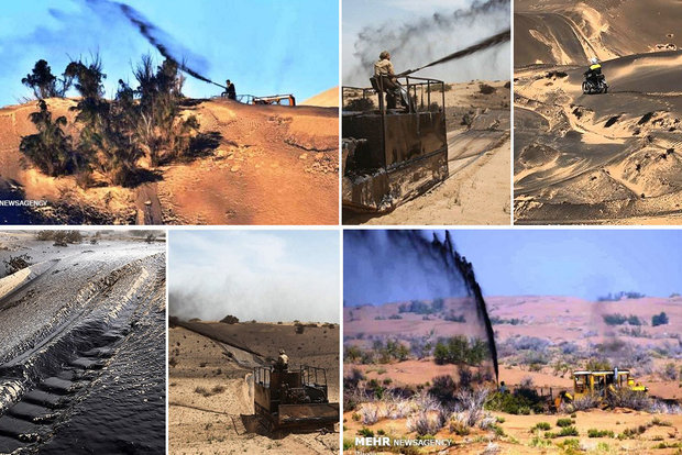 ادامه جدال بر سر مالچ‌پاشی نفتی در خوزستان