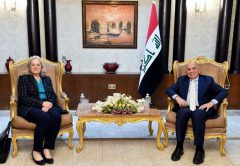 رایزنی وزیر خارجه عراق و سفیر آمریکا درخصوص توافق تهران و ریاض