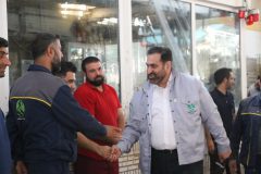 حضور مدیرعامل جهادی در جمع کارکنان حریر خوزستان