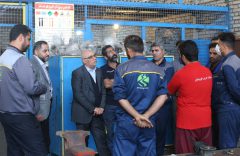 گفتگوی مشاور ارشد و دستیار مدیرعامل شستا با کارکنان شرکت حریر خوزستان